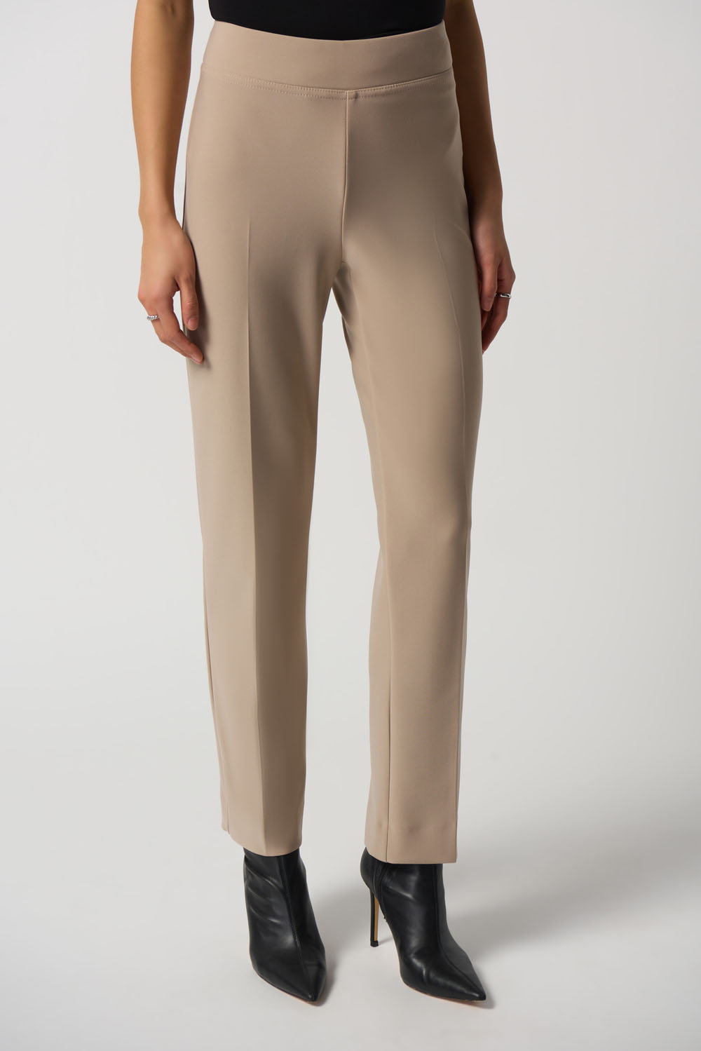 JOSEPH Sloe stretch-cotton twill straight-leg pants