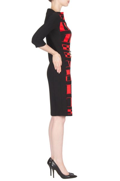Joseph Ribkoff Black/Red Dress Style 173781