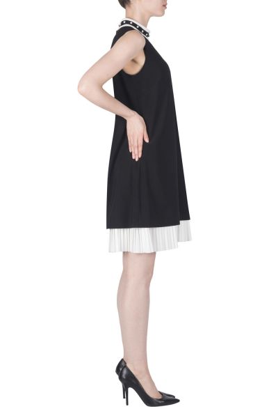 Joseph Ribkoff Black/Vanilla Dress Style 183033