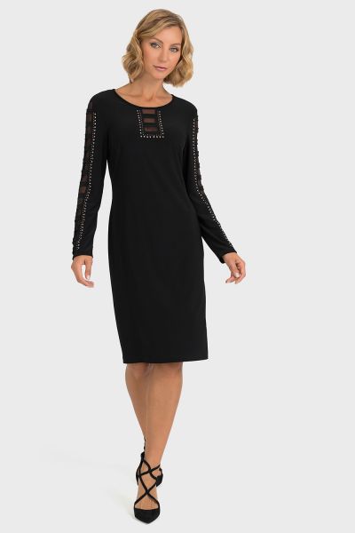 Joseph Ribkoff Black Dress Style 193296 