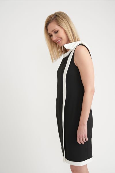 Joseph Ribkoff Black/Vanilla Dress Style 203146