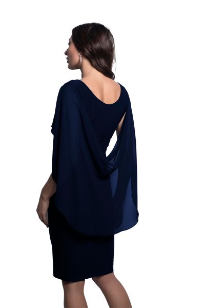 Frank Lyman Midnight Blue Woven Dress Style 209228