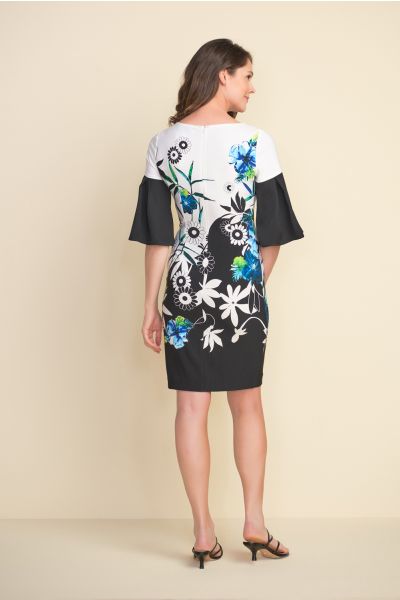 Joseph Ribkoff Black/Multi Dress Style 212230