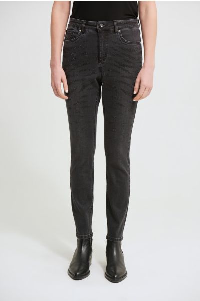 Joseph Ribkoff Black Pull-On Pant Style 214156