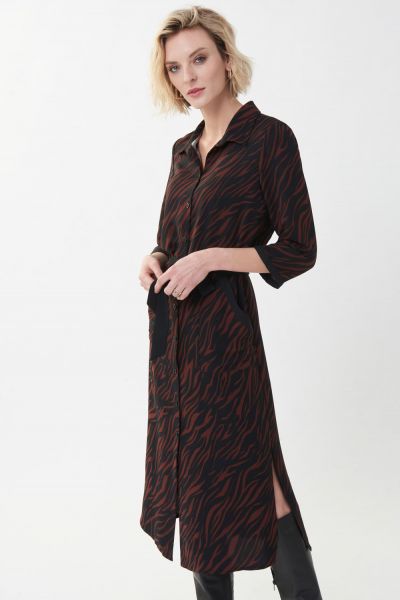 Joseph Ribkoff Black/Brown Dress Style 223133