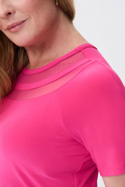 Joseph Ribkoff Dazzle Pink Tunic Style 231158