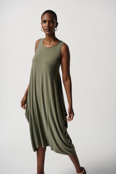 Joseph Ribkoff Agave Silky Knit Sleeveless Cocoon Dress Style 231179
