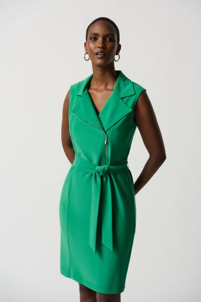 Joseph Ribkoff Foliage Sleeveless Dress Style 231196