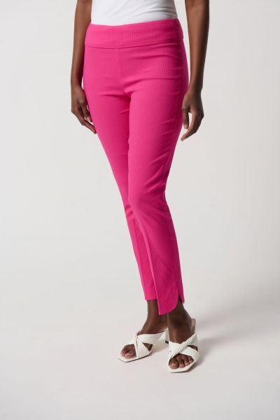 Joseph Ribkoff Dazzle Pink Jacquard Pants Style 231220