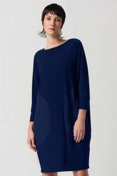 Joseph Ribkoff Midnight Blue Cocoon Dress Style 234159