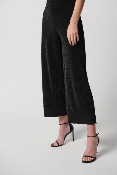 Joseph Ribkoff Black Pull-On Culotte Pants Style 234274
