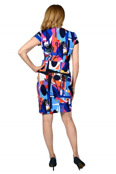 Frank Lyman Multi/Bright Knit Wrap Dress Style 236148