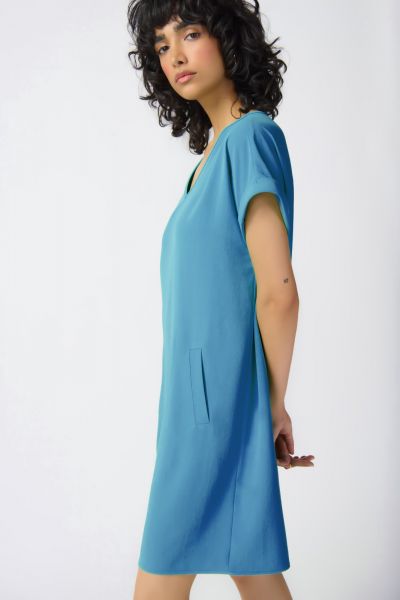 Joseph Ribkoff French Blue Straight Dress Style 241129