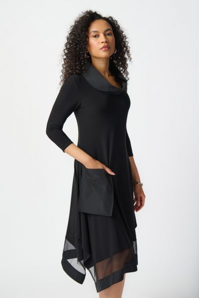 Joseph Ribkoff Black Handkerchief Dress Style 241206