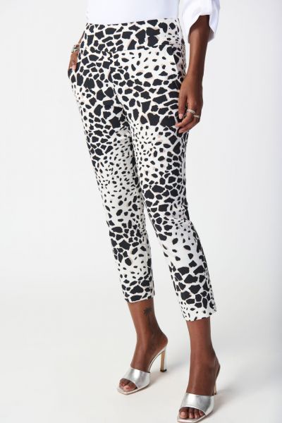 Joseph Ribkoff Vanilla/Multi Animal Print Pants Style 241264