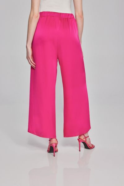 Joseph Ribkoff Shocking Pink Wide-Leg Pull-On Pants Style 241766