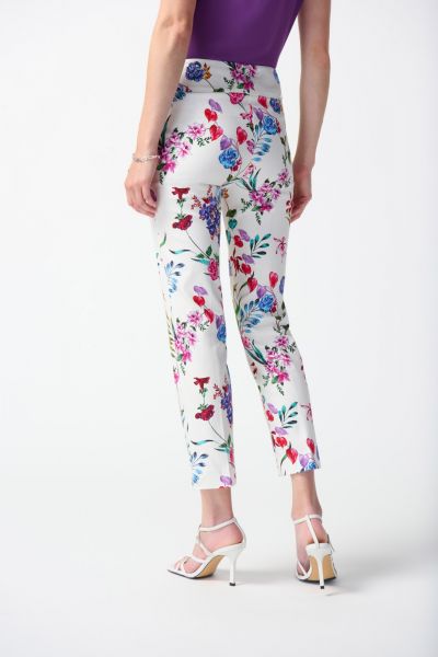 Joseph Ribkoff Vanilla/Multi Floral Print Pants Style 242007