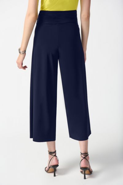 Joseph Ribkoff Midnight Blue Pull-On Culotte Pants Style 242026