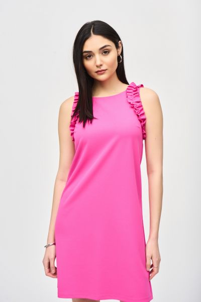Joseph Ribkoff Ultra Pink Sleeveless Straight Dress Style 242115