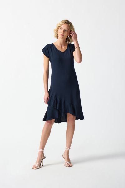 Joseph Ribkoff Midnight Blue A-Line Dress Style 242206