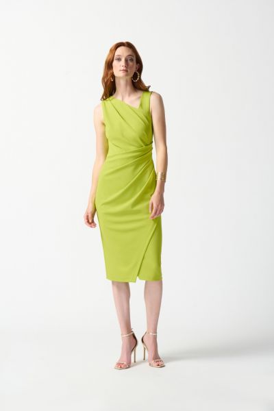 Joseph Ribkoff key Lime Sleeveless Sheath Dress Style 242234