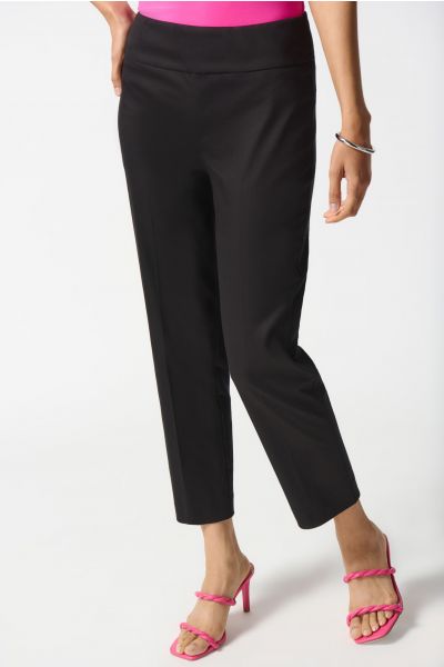 Joseph Ribkoff Black Cropped Pull-On Pants Style 242240