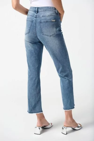 Joseph Ribkoff Embellished Cuff Jeans Style 223941