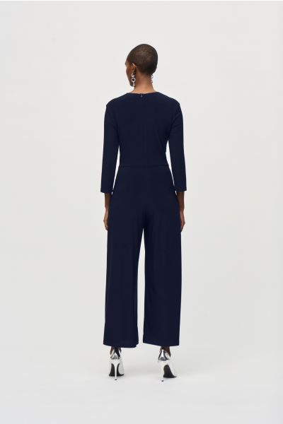 Joseph Ribkoff Midnight Blue Wrap Jumpsuit Style 243079