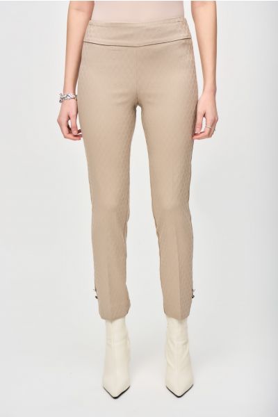 Joseph Ribkoff Dune Textured Jacquard Pull-On Pants Style 243129