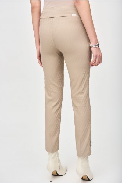 Joseph Ribkoff Dune Textured Jacquard Pull-On Pants Style 243129