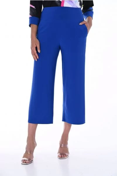Joseph Ribkoff Denim Medium Blue Frayed Hem Straight Jeans Style
