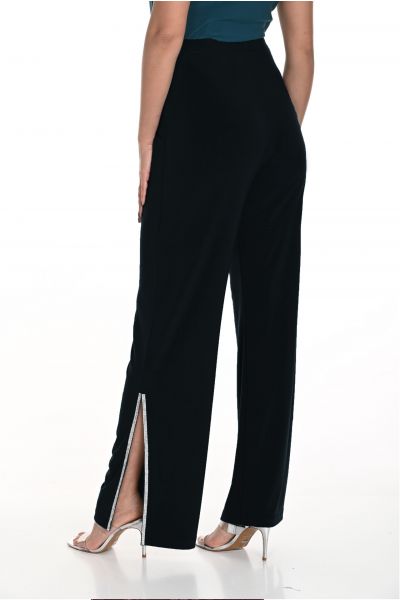 Frank Lyman Black Pants with Rhinestone Embellishments Style 249016