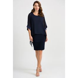 Joseph Ribkoff Midnight Blue Dress Style 201273