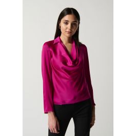 Joseph Ribkoff Opulence Satin Blouse Style 233136