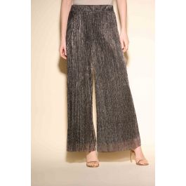 Joseph Ribkoff Black/Rose Gold Novelty Culotte Pants Style 233778