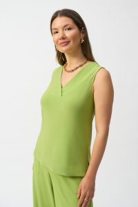 Joseph Ribkoff Greenery Silky Knit Sleeveless Top Style 241239