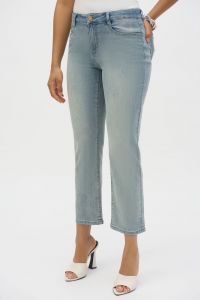  Joseph Ribkoff Margot Light Denim Blue Classic Straight Leg Stretch Jeans Style 252926.