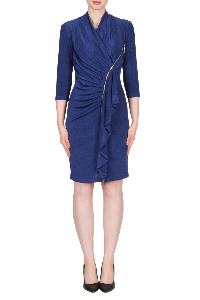 Joseph Ribkoff Blue Melange Dress Style 173347