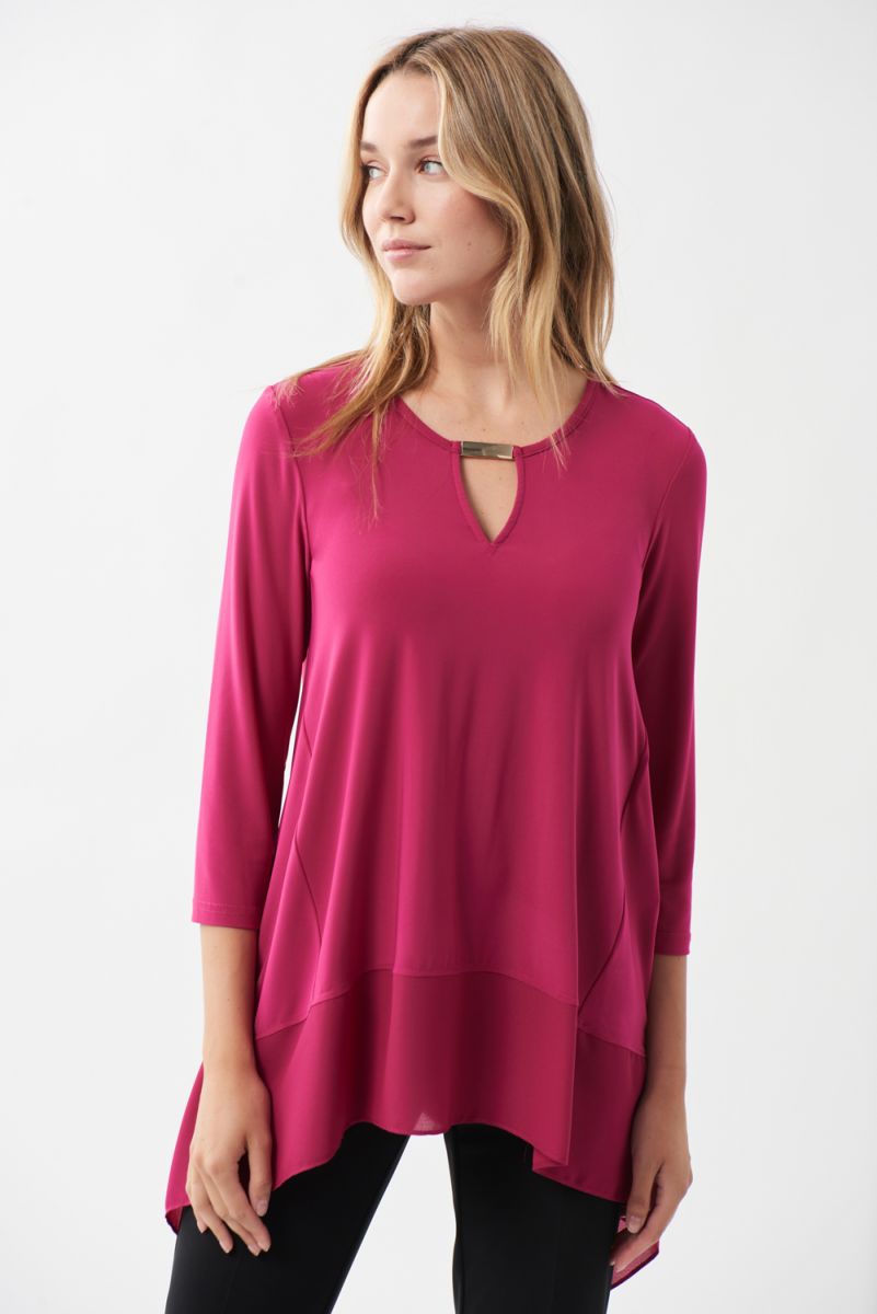 Joseph Ribkoff Dhalia Keyhole Neck Top Style 213357