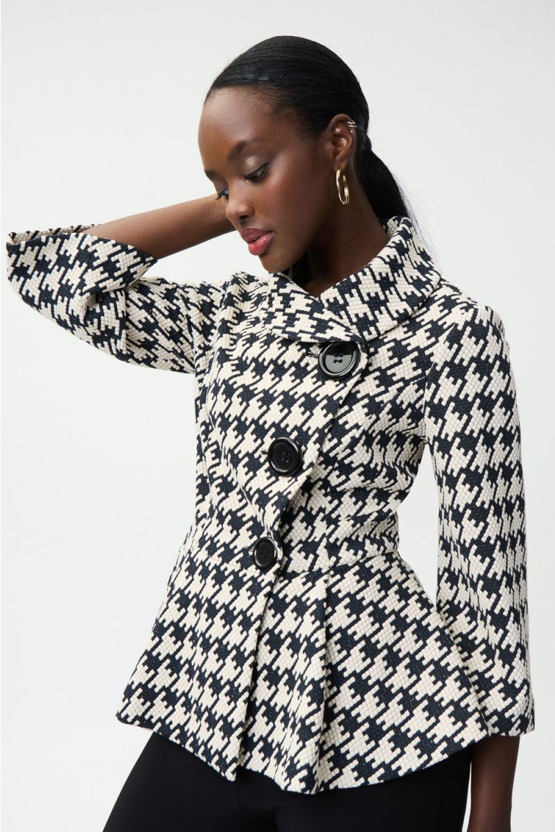 ≪超目玉☆12月≫≪超目玉☆12月≫MEDI HOUNDSTOOTH JACQUARD JACKET