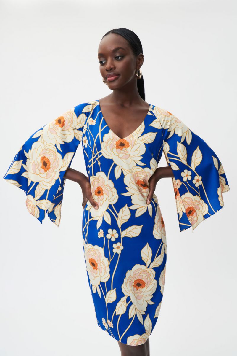 OKBOP Skim Dress-Sheath Fashion Casual Solid Round-Neck High Waist Long  Sleeve Mid Calf Dress Sundress Summer Clearance