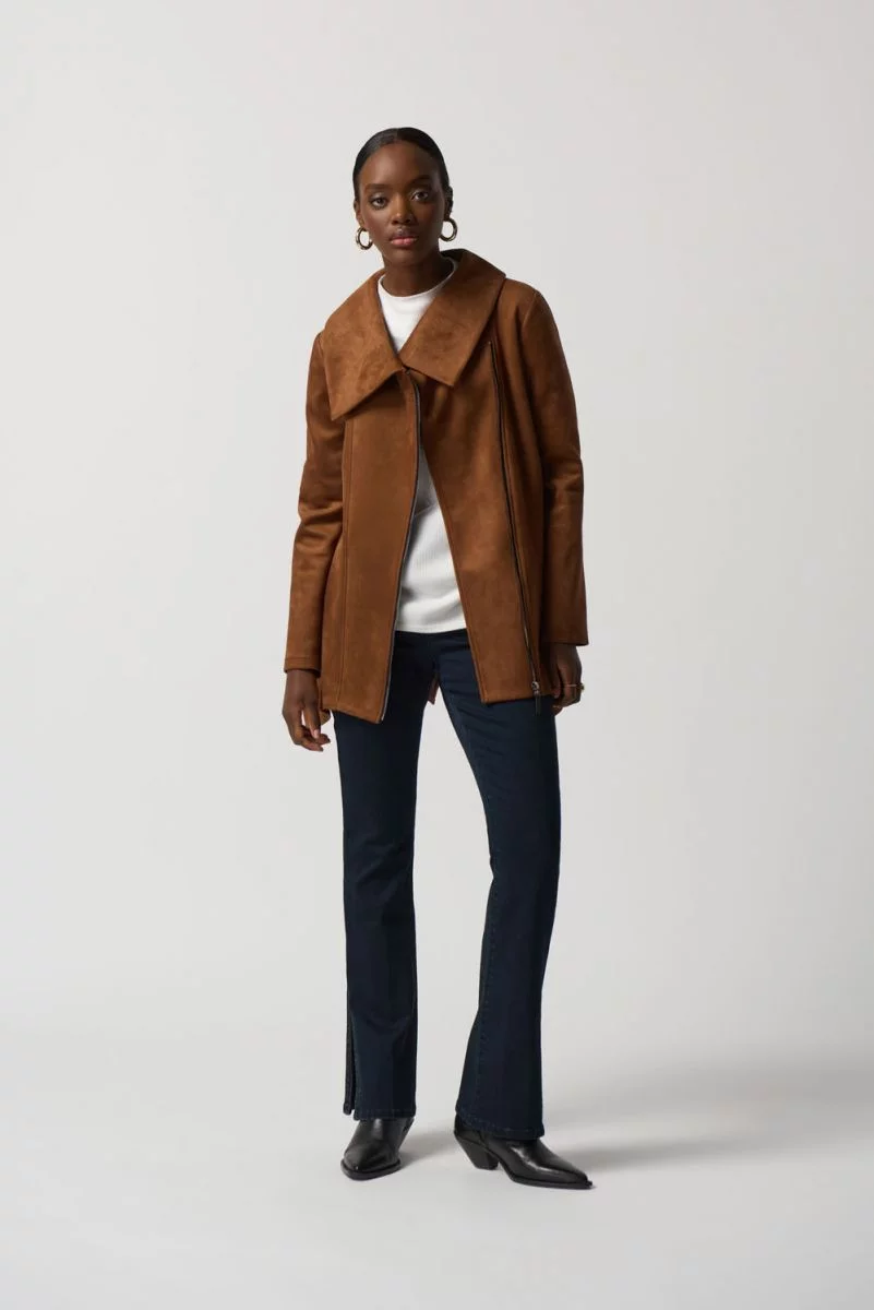 Brown Suede Jacket For Fall, Fashion