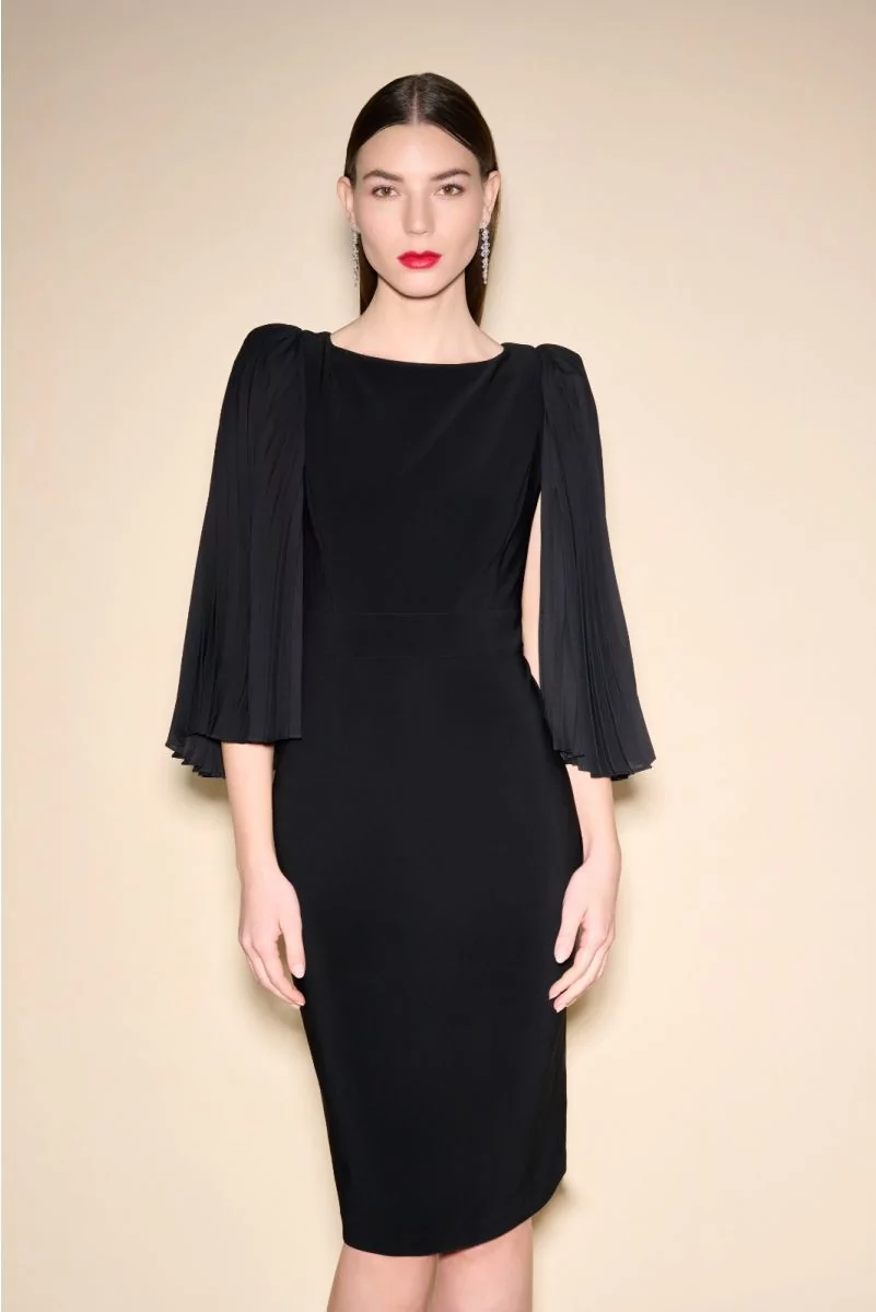 Black sheath dress with sleeves best sale