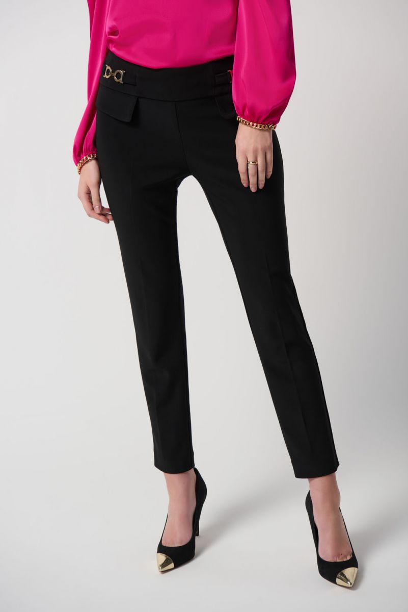 Bobby Brooks Women's XL Black Textured Casual/Dress Slacks