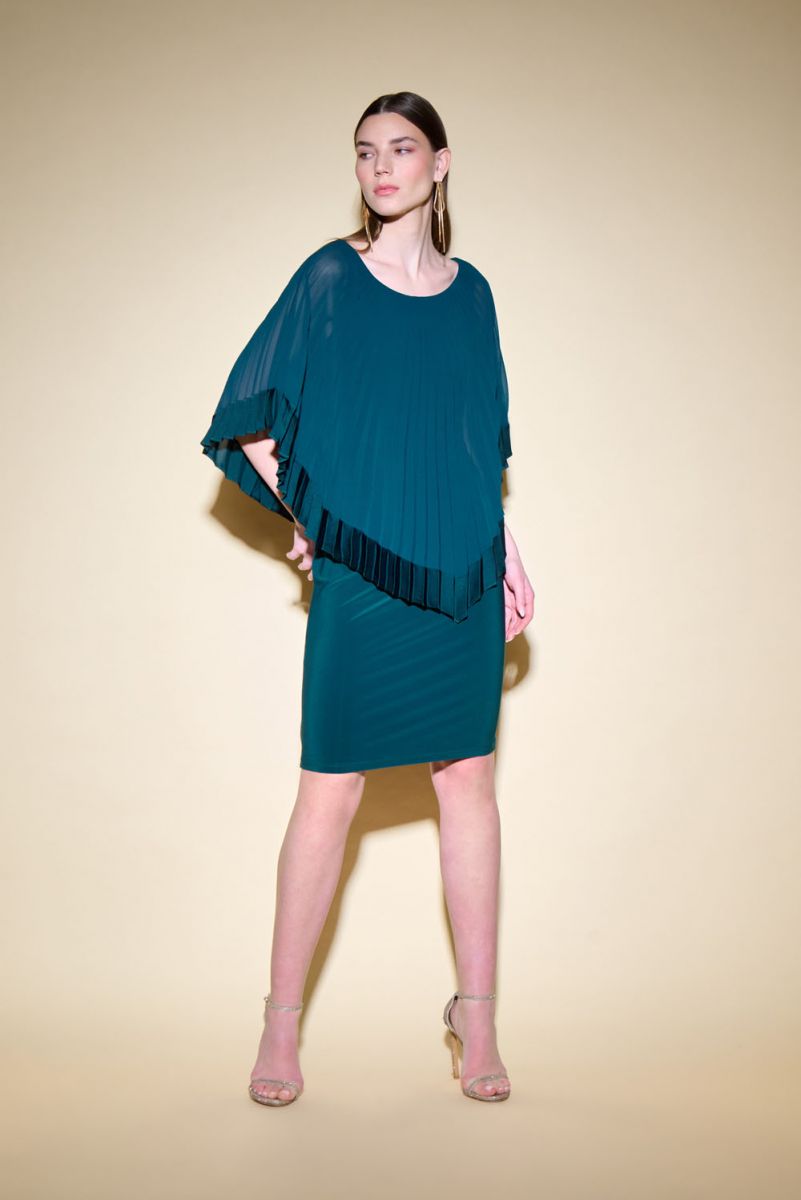 Joseph Ribkoff Alpine Green Sheath Dress Style 234705