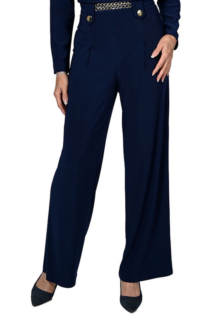 Frank Lyman Midnight Blue Knit Pants Style 236056