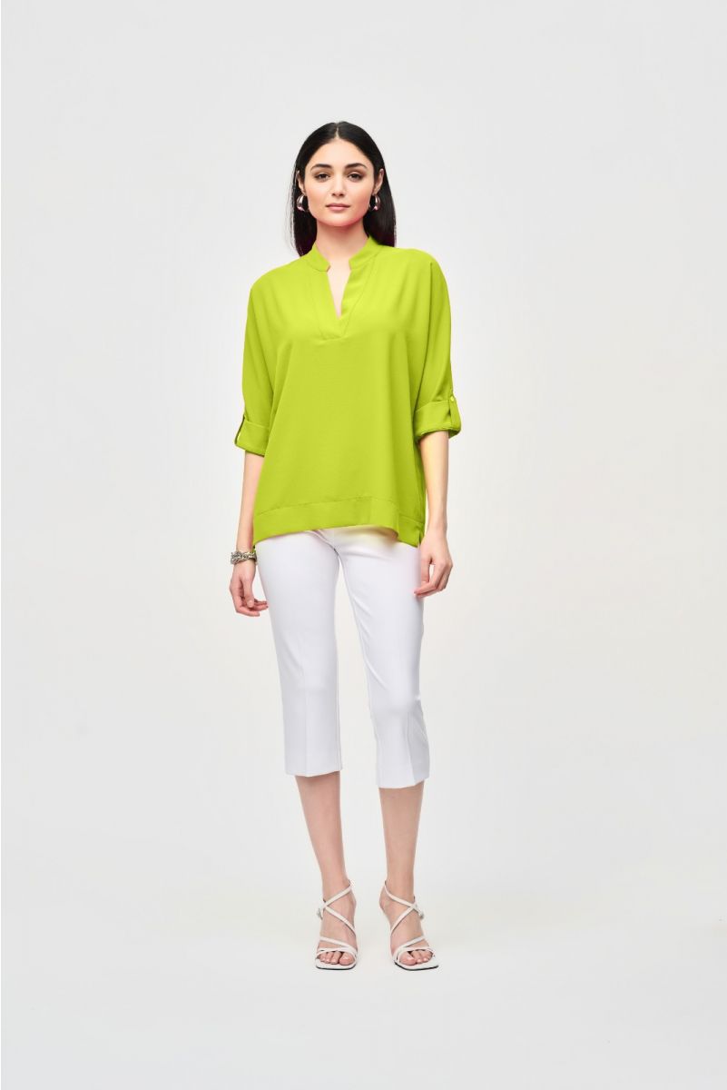Joseph Ribkoff Key Lime Top with Dolman Sleeves Style 241039