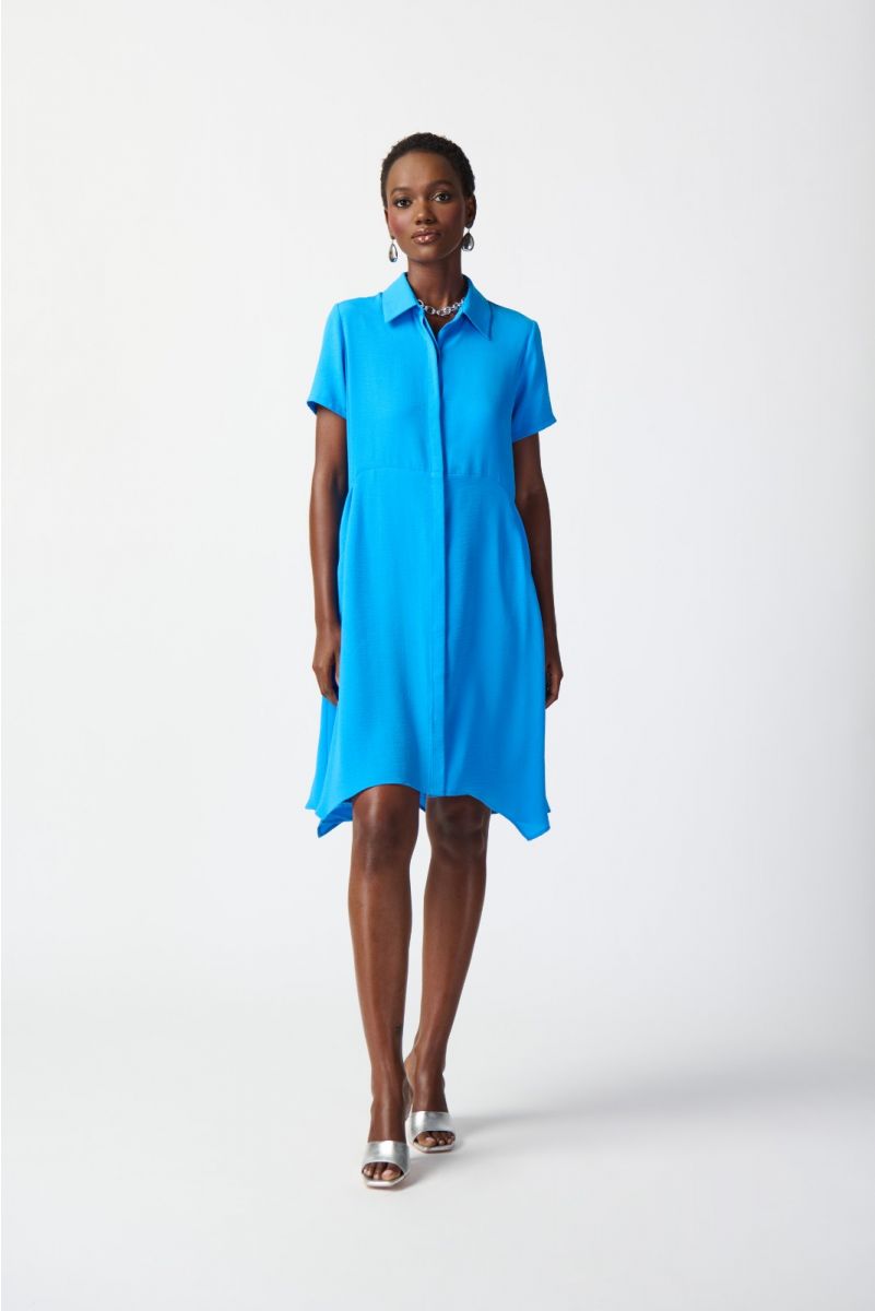 Joseph Ribkoff French Blue Shirt Dress Style 241079
