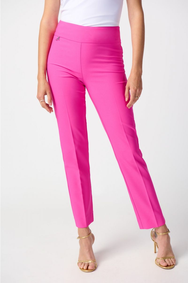 Joseph Ribkoff Ultra Pink Slim-Fit Pull-On Pants Style 241231