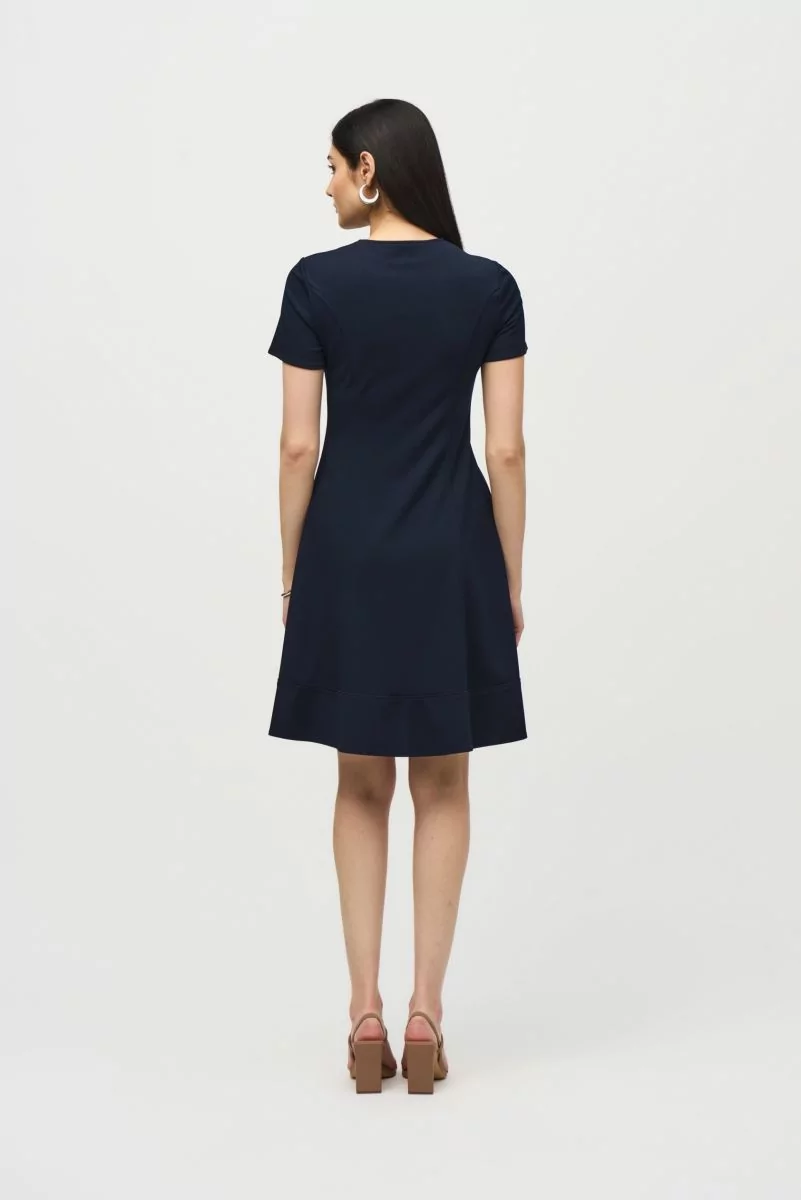 Joseph Ribkoff Midnight Blue Fit and Flare Dress Style 242031